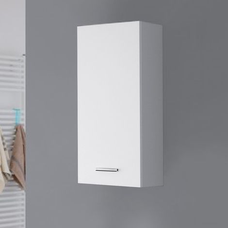 PENSILE SINGOLO BIANCO LUCIDO DA BAGNO
