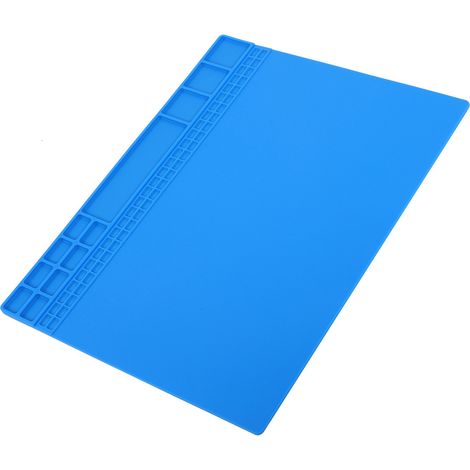 Tapis de Réparation Magnétique en Silicone Résistant à la Chaleur pour Station de Soudure Ordinateur et Téléphone 405x305x8mm (1/5)