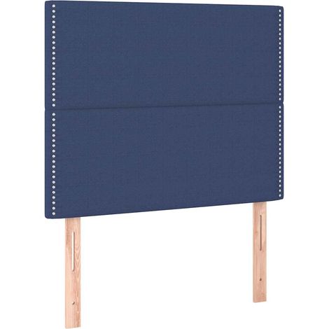 Maison Exclusive - Cabecero de cama azul 100x5x118/128 cm Tela (1/5)