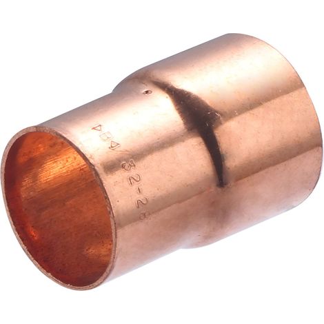 Manguito Doble Hembra Reducida de Cobre para Soldar QUICK PLOMBERIE- Ø32 Ø28