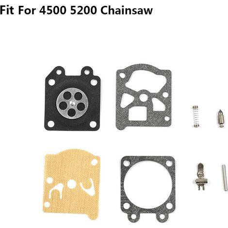 Nouveau kit de réparation de carburateur accessoires de tondeuse à gazon débroussailleuse scie à chaîne kit de réparation scie à chaîne carburateur 4500 5200 (1/5)