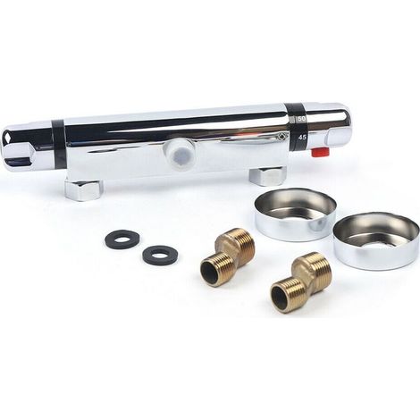 Thermostatic bath mixer, thermostatic shower mixer, shower mixer, shower faucet (1/5)