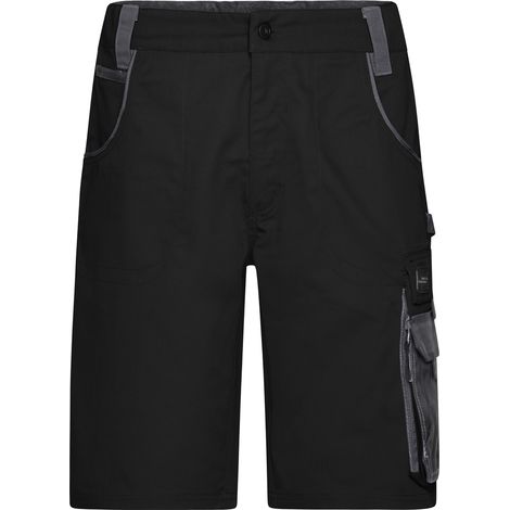 James & Nicholson Workwear Bermuda JN835 Gr. 46 black/carbon (1/5)