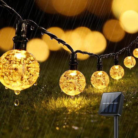 Guirlande lumineuse solaire d'extérieur, 6,5 m, 30 LED (1/4)