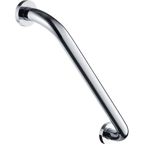 Duscharm, Badezimmer-Haltegriff, rutschfest, Wandmontage, Badewannengriff, Toilettenschieber, poliertes Chrommessing (30 cm)