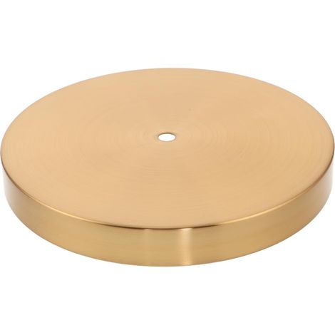Pied rond en fer pour lampe de bureau, 200 x 25 mm, couleur cuivre. (1/5)
