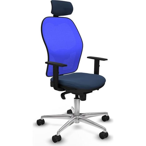 Piqueras y Crespo Ergonomischer Bürostuhl Blau Navy