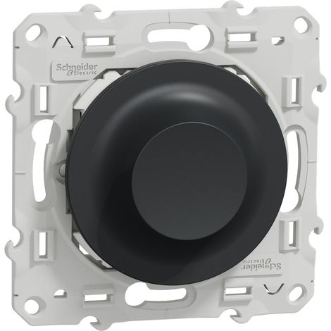 Variateur de lumière 2 fils – Zigbee – Installation sans neutre – Compatible avec l'écosystème Schneider Electric Wiser – Anthracite