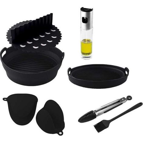 Accessori Cecotec per friggitrice ad aria Cecofry in silicone, confezione da 5 a 6,5 litri, stampo incluso. (1/2)
