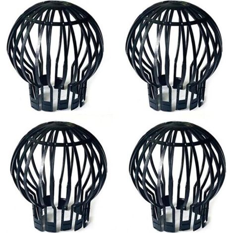 Ulisem4 Filtres pour gouttières Siphon de sol en maille plastique noir (1/4)