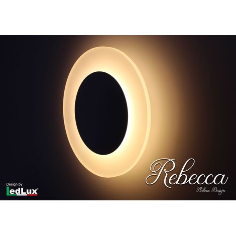 Applique Led Da Parete Modello Rebecca Italian Design Moderna 10W Bianco Caldo (1/3)