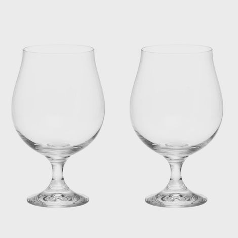 Beer Glasses, 50 cl, Set of 2, Dishwasher Safe