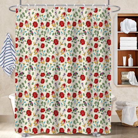 Rideau polyester pour douche 180x180 Épais bâche polyester douche pour personne allergique (1/5)