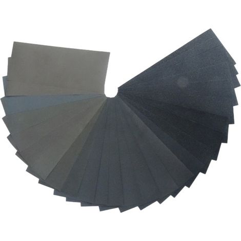 Schleifpapier-Set, extrafeines Schleifpapier mit Körnung 120 zum Schleifen von Metall, Holz, Kunststoff und Automobilen (9 x 3,6 Zoll, 100 Blatt) (1/3)