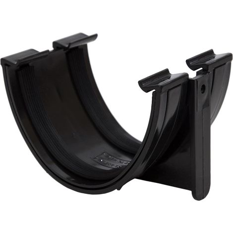 Polyflow Deep Capacity [Black] Gutter Union RD502 for 117mmx 75mm PVCu Half Round deepline guttering Systems