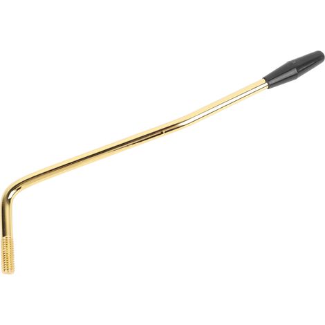 Bras de vibrato pour guitare électrique en métal doré fileté avec manche noir (1/5)