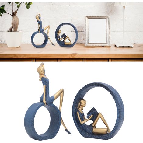 Ornements en résine pour jeunes filles pratiquant le yoga, objets décoratifs pour le hall d'entrée, le meuble TV, la cave à vin, le bureau et les présentoirs de showroom.