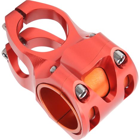 CANSUCC Potence Vélo Court 31.8/35mm Aluminium Riser Guidon Tige Guidon S35 Rouge (1/5)