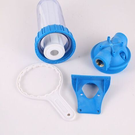 Vorfilter mit einer Durchflussrate von 5000 l/h, Wandhalterung und Filterschlüssel für Pumpen – Waschbar, Abwasserfilter, Schmutzwasserfilter, mit folgenden Merkmalen: 5000 l, Schlüssel, Filter (1/4)