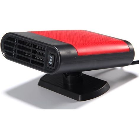 12V 15W radiateur de Voiture radiateur portatif,Chauffage Multifonction Auto pour Dégivrage et Désembuagede Voiture,2 en 1 Chauffage de Voiture Portable - Rouge