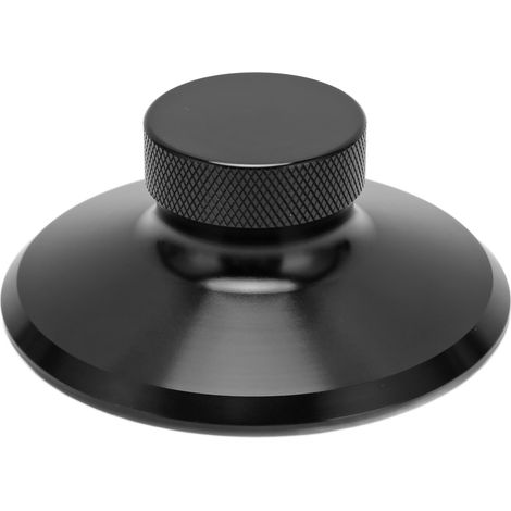Stabilisateur de Disque Vinyle 78mm en Alliage d'Aluminium, Pince d'Équilibrage Noir pour Platine Tourne-disque HiFi