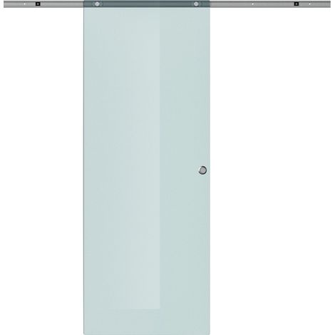 Porta Scorrevole Vetrata 77,5x205 cm Smerigliata (1/5)