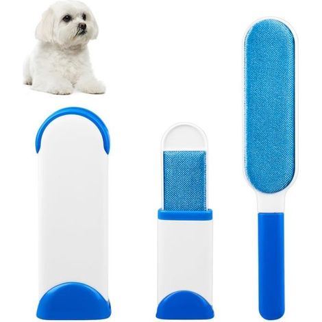 Brosse de nettoyage réutilisable double face pour chien - Autonettoyante (1/4)