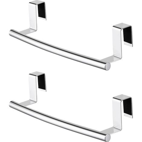Porte Torchon Cuisine sur Porte de Placard Armoire Torchons Acier Inoxydable SUS304 Serviettes Barre de Serviette Poli KTH200S26-P2 (1/5)