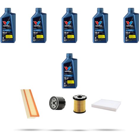 Kit tagliando 4 FILTRI e 6L OLIO compatibile con Renault Kangoo 1.9 dci 59kw dal 2001 (1/5)