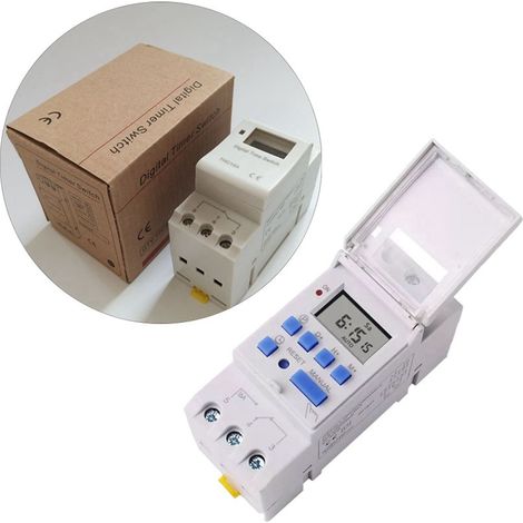 Relais temporisé numérique LCD programmable par micro-ordinateur, affichage numérique, 220 V, 16 A (1/5)