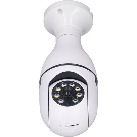 Caméra de surveillance sans fil HD couleur avec vision nocturne à distance, intégrée à une ampoule LED WiFi domestique. Tension : 110220 V. (1/5)