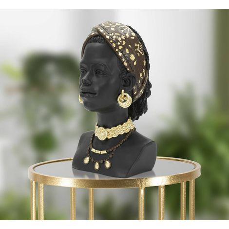 Oggettistica Besano, Complemento d'arredo, Articolo decorativo, Accessorio d'arredo, Nero e Multicolore, 19x19 h30 cm
