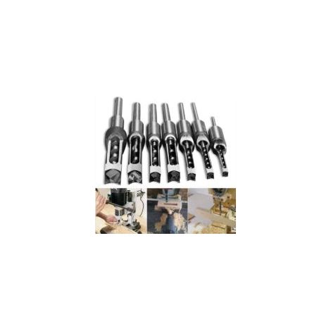 Mèches de forage hélicodales HSS, travail du bois, carré, outils de forage, mortaises carrées, trou carré, scie étendue 6.0mm 16mm 1 pièce,16mm-
