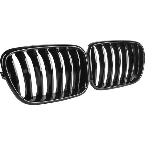 1 Paar glänzend schwarze Ersatz-Nierengrill-Gitter für BMW X3 F25 2011 2012 2013 2014 (1/2)