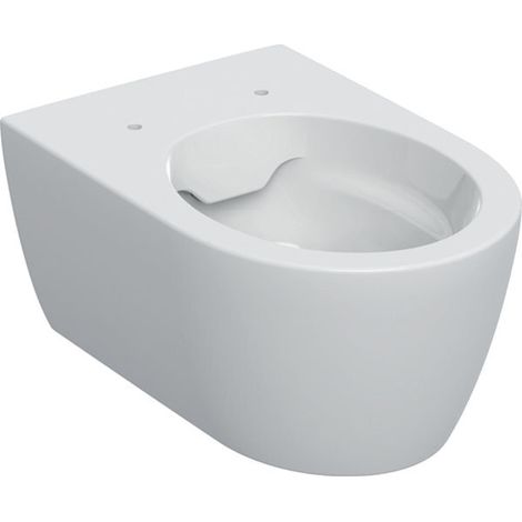 Geberit – WC suspendu Rimfree à chasse profonde – Céramique blanche – Longueur 53 cm – Fixation murale facile – Design fermé