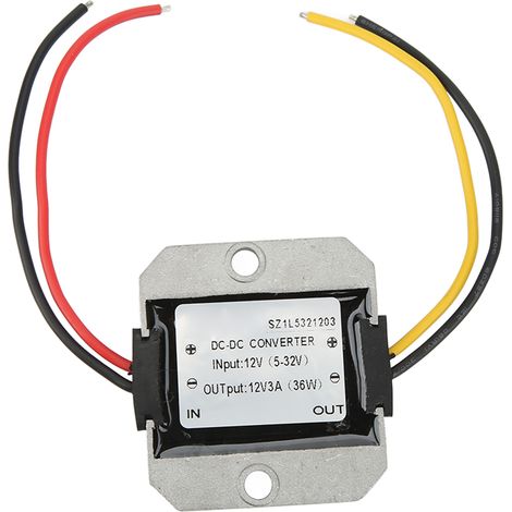 Module régulateur de tension DC 12V 3A étanche IP67 - Convertisseur de tension ajustable (1/5)