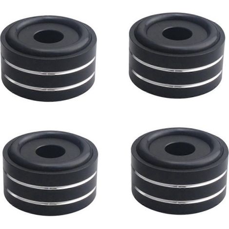 4 pièces Pieds Anti-Dérapants pour Enceintes, Isolation Acoustique et Anti-Vibrations (1/4)