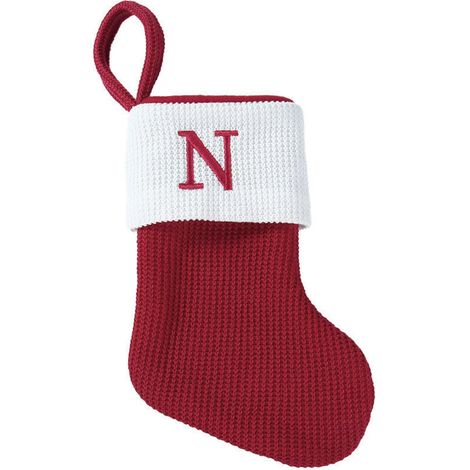 Chaussette de Noël à motif lettres/flocons de neige/griffes de chat, décoration tendance pour les fêtes et festivals à la maison (1/5)