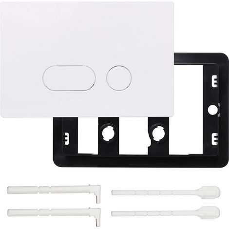 Sigma-Ersatzspüler für alle Einbau-Toilettengehäuse, 25-4 Weiß, Dual-Spülung