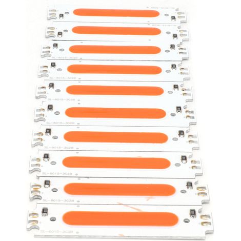 10PCS Pastilles LED COB Bandeau Lumineux 12V 2W Rouge pour Éclairage Auto Accessoires (1/5)