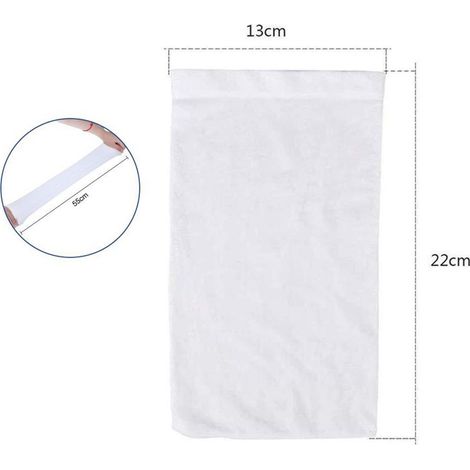 Sacs Filtrants De Nettoyage De Piscine - Sac Micro-Filtre Pour Aspirateur De Piscine - Chaussettes De Panier De Piscine Pour Économiser Les Pompes (1/5)