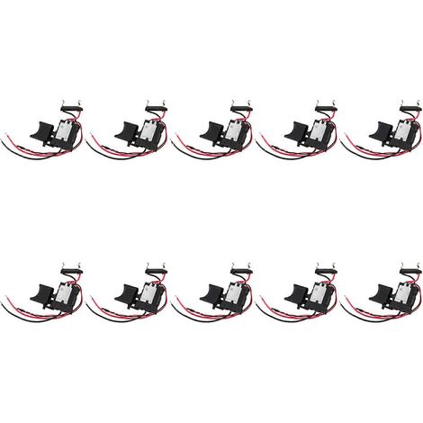 Perceuse sans fil à batterie lithium 7,2 V - 24 V (10 x 10) avec variateur de vitesse et gâchette, et lampe témoin intégrée. (1/5)