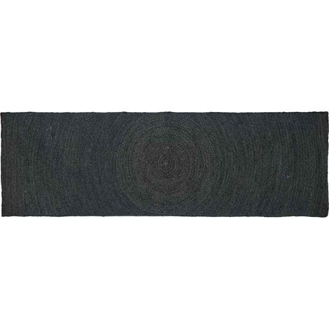 Area Rugs Dark Grey 80 x 300 cm Jute vidaXL