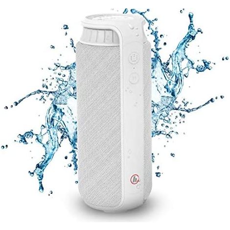 Hama  Pipe 2.0, Altavoz Bluetooth, para móvil, tablet u ordenador portátil, (24 W), A prueba de salpicaduras, Color blanco (1/5)