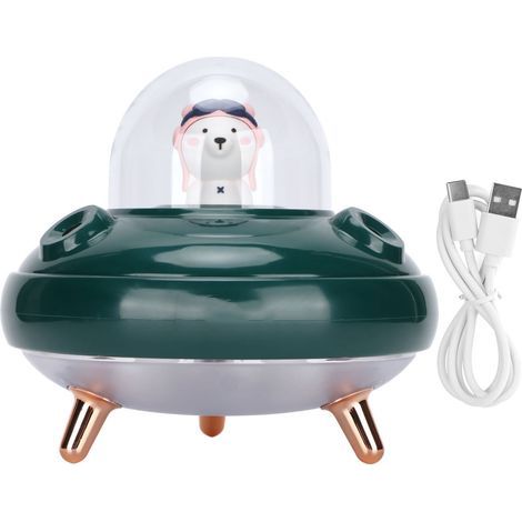 Mini-Luftbefeuchter mit 500 ml Fassungsvermögen und zwei Düsen für Büro, Reisen, Schlafzimmer, Babyzimmer und Auto (Grün) (1/5)