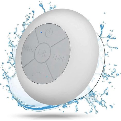 Enceintes Bluetooth sans fil pour la douche, radio Bluetooth pour la douche, enceintes Bluetooth sans fil portables et étanches pour la douche avec ventouse (1/5)