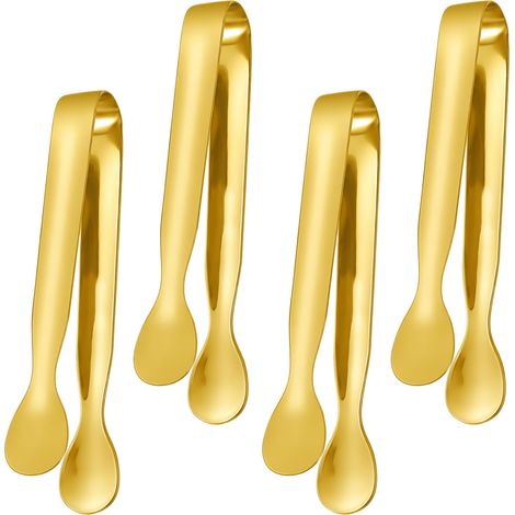 4 Pièces Pince A Bonbon Candy Bar, Pinces à Sucre en Acier Inoxydable (1/5)