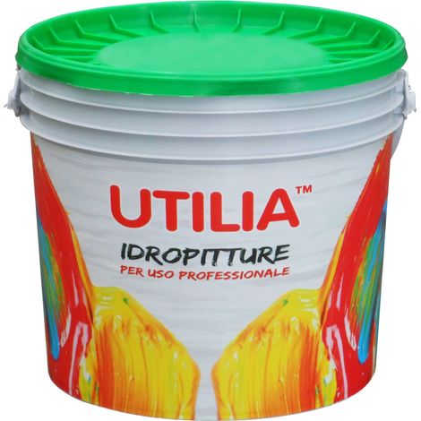 Utilia IDROPITTURA AL QUARZO LISCIO col. Bianco lt. 4