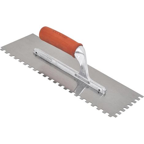 Platoir denté avec poignée caoutchouc - 36 x 13 cm - Denture 8 x 8 - RAIMONDI - 11332