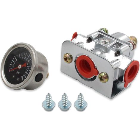 Convient pour le régulateur de pression de carburant basse pression Holly Quick Fuel 1-4 PSI 12-804 (1/4)